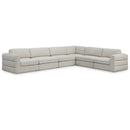  Manufacturer Color_Beige -- Meridian Beckham Fabric 6 pc Sectional IMAGE 1