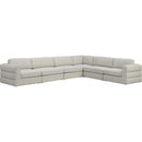 Meridian Beckham Fabric Sectional 681Beige-Sec6D IMAGE 1