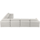  Manufacturer Color_Beige -- Meridian Beckham Fabric 6 pc Sectional IMAGE 3