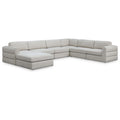  Manufacturer Color_Beige -- Meridian Beckham Fabric 7 pc Sectional IMAGE 1