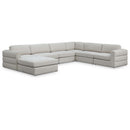  Manufacturer Color_Beige -- Meridian Beckham Fabric 7 pc Sectional IMAGE 1