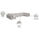  Manufacturer Color_Beige -- Meridian Beckham Fabric 7 pc Sectional IMAGE 10