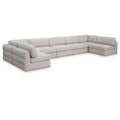  Manufacturer Color_Beige -- Meridian Beckham Fabric 7 pc Sectional IMAGE 1