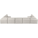  Manufacturer Color_Beige -- Meridian Beckham Fabric 7 pc Sectional IMAGE 3