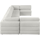  Manufacturer Color_Beige -- Meridian Beckham Fabric 7 pc Sectional IMAGE 4