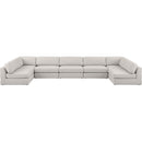  Manufacturer Color_Beige -- Meridian Beckham Fabric 7 pc Sectional IMAGE 5