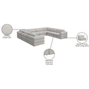  Manufacturer Color_Beige -- Meridian Beckham Fabric 8 pc Sectional IMAGE 10