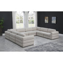  Manufacturer Color_Beige -- Meridian Beckham Fabric 8 pc Sectional IMAGE 2