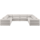  Manufacturer Color_Beige -- Meridian Beckham Fabric 8 pc Sectional IMAGE 5