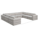  Manufacturer Color_Beige -- Meridian Beckham Fabric 8 pc Sectional IMAGE 9