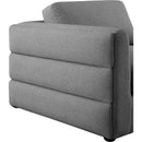  Manufacturer Color_Grey -- Beckham 114" Grey Linen Textured Fabric Upholstered 3 pc Modular Sofa IMAGE 6