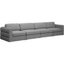 Meridian Beckham Stationary Fabric Sofa 681Grey-S152A IMAGE 1