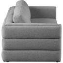  Manufacturer Color_Grey -- Beckham 76" Grey Linen Textured Fabric Upholstered 2 pc Modular Loveseat IMAGE 4
