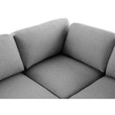  Manufacturer Color_Grey -- Beckham 114" Grey Linen Textured Fabric Upholstered 4 pc Modular Sectional IMAGE 12