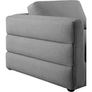  Manufacturer Color_Grey -- Beckham 114" Grey Linen Textured Fabric Upholstered 5 pc Modular Sectional IMAGE 6