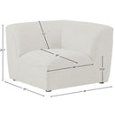  Manufacturer Color_Cream -- Meridian Miramar Stationary Fabric Chair IMAGE 7