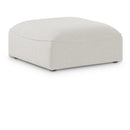  Manufacturer Color_Cream -- Meridian Miramar Fabric Ottoman IMAGE 1