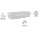  Manufacturer Color_Cream -- Meridian Miramar Stationary Fabric Sofa IMAGE 10