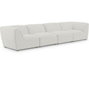  Manufacturer Color_Cream -- Meridian Miramar Stationary Fabric Sofa IMAGE 1