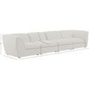  Manufacturer Color_Cream -- Meridian Miramar Stationary Fabric Sofa IMAGE 9