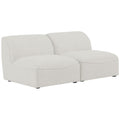 Meridian Miramar Stationary Fabric Sofa 683Cream-S66 IMAGE 1
