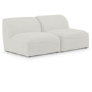  Manufacturer Color_Cream -- Meridian Miramar Stationary Fabric Sofa IMAGE 1