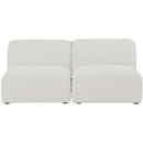  Manufacturer Color_Cream -- Meridian Miramar Stationary Fabric Sofa IMAGE 4