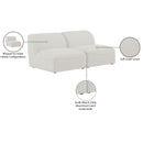  Manufacturer Color_Cream -- Meridian Miramar Stationary Fabric Sofa IMAGE 9