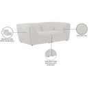  Manufacturer Color_Cream -- Meridian Miramar Stationary Fabric Sofa IMAGE 10