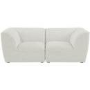  Manufacturer Color_Cream -- Meridian Miramar Stationary Fabric Sofa IMAGE 4