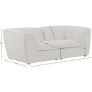  Manufacturer Color_Cream -- Meridian Miramar Stationary Fabric Sofa IMAGE 9