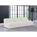  Manufacturer Color_Cream -- Meridian Miramar Stationary Fabric Sofa IMAGE 2