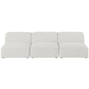  Manufacturer Color_Cream -- Meridian Miramar Stationary Fabric Sofa IMAGE 4