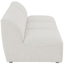  Manufacturer Color_Cream -- Meridian Miramar Stationary Fabric Sofa IMAGE 5