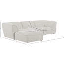  Manufacturer Color_Cream -- Meridian Miramar Fabric 4 pc Sectional IMAGE 14