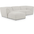  Manufacturer Color_Cream -- Meridian Miramar Fabric 4 pc Sectional IMAGE 1