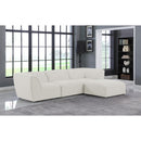  Manufacturer Color_Cream -- Meridian Miramar Fabric 4 pc Sectional IMAGE 4
