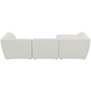  Manufacturer Color_Cream -- Meridian Miramar Fabric 4 pc Sectional IMAGE 6