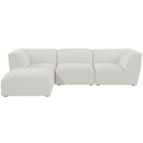  Manufacturer Color_Cream -- Meridian Miramar Fabric 4 pc Sectional IMAGE 7