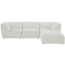  Manufacturer Color_Cream -- Meridian Miramar Fabric 4 pc Sectional IMAGE 8