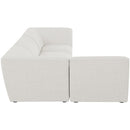  Manufacturer Color_Cream -- Meridian Miramar Fabric 4 pc Sectional IMAGE 10