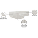  Manufacturer Color_Cream -- Meridian Miramar Fabric 4 pc Sectional IMAGE 15