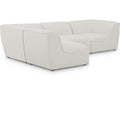  Manufacturer Color_Cream -- Meridian Miramar Fabric 4 pc Sectional IMAGE 1
