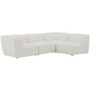  Manufacturer Color_Cream -- Meridian Miramar Fabric 4 pc Sectional IMAGE 2