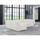 Manufacturer Color_Cream -- Meridian Miramar Fabric 4 pc Sectional IMAGE 3