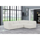  Manufacturer Color_Cream -- Meridian Miramar Fabric 4 pc Sectional IMAGE 4