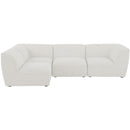  Manufacturer Color_Cream -- Meridian Miramar Fabric 4 pc Sectional IMAGE 7