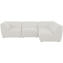  Manufacturer Color_Cream -- Meridian Miramar Fabric 4 pc Sectional IMAGE 8