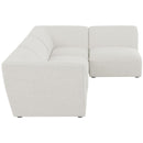  Manufacturer Color_Cream -- Meridian Miramar Fabric 4 pc Sectional IMAGE 9