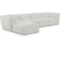  Manufacturer Color_Cream -- Meridian Miramar Fabric 5 pc Sectional IMAGE 1